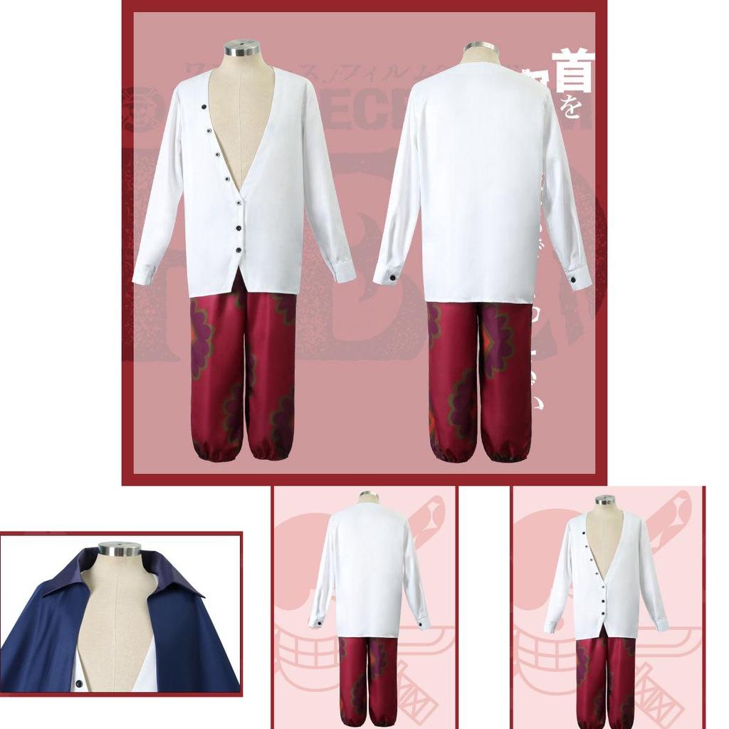 Role Play Outfit For Kids Adult One Piece Shanks Cosplay Costume Cloak