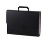 Large-Capacity PP Plastic Handheld Accordion Folder Solid-Color Design Ideal for Organizing Student Papers and Documents