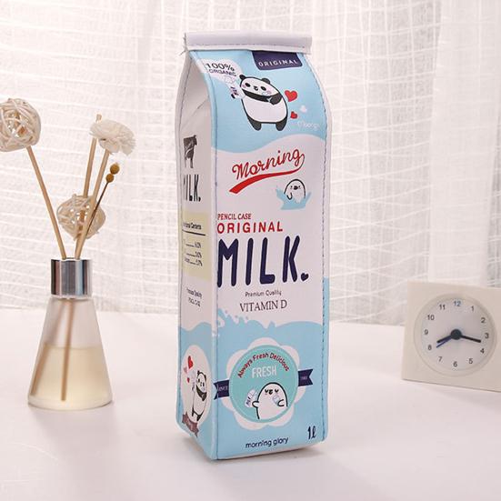 Pen Storage Bag Washable Large Capacity Faux Leather Zipper Pens Storage Pouch for Boy