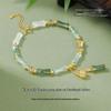 Women's Elegant 925 Silver Hetian Jade Bamboo Bracelet