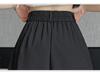 Women's Khaki Pleated A-Line Culotte Shorts - 2024 Summer Fashion Wide-Leg Style