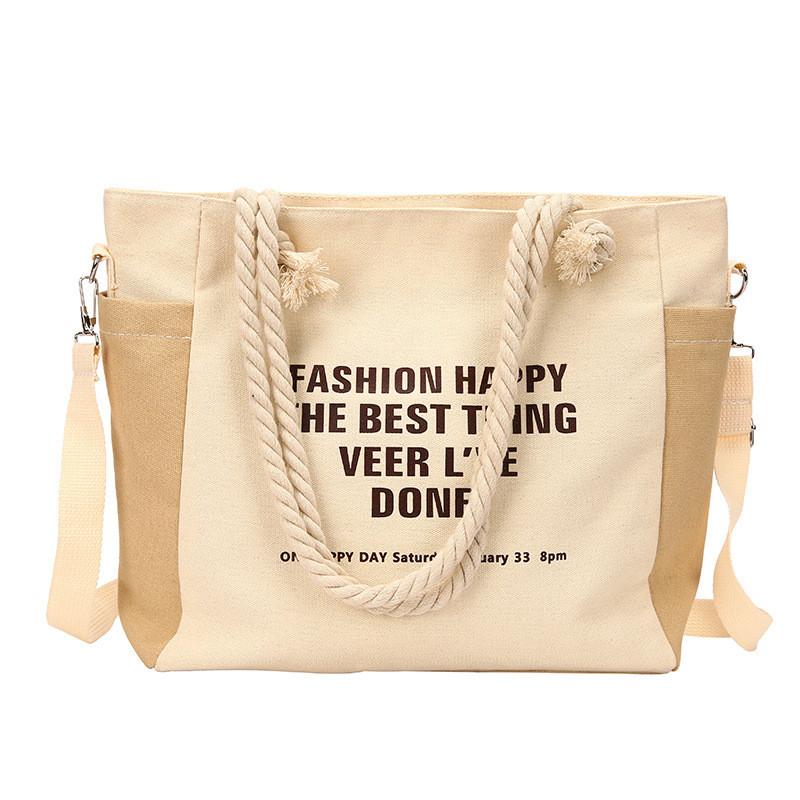 IELGY Большая вместительная сумка из холста — фото 4