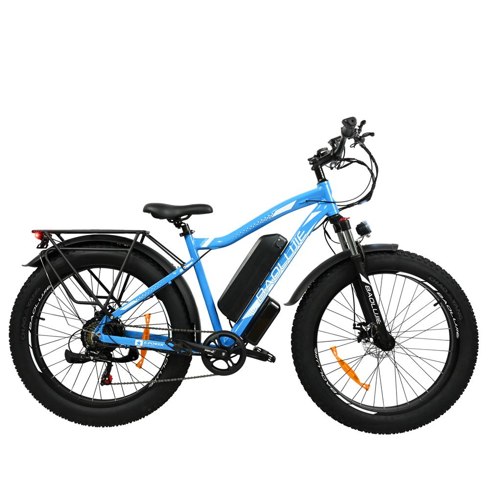BAOLUJIE DP-2619 Speichenrad Erwachsenen Elektrofahrrad 750W Motor 48V13AH Batterie 26*4 Zoll Fat Tire E-Bike Mountain Offroad Elektrofahrrad