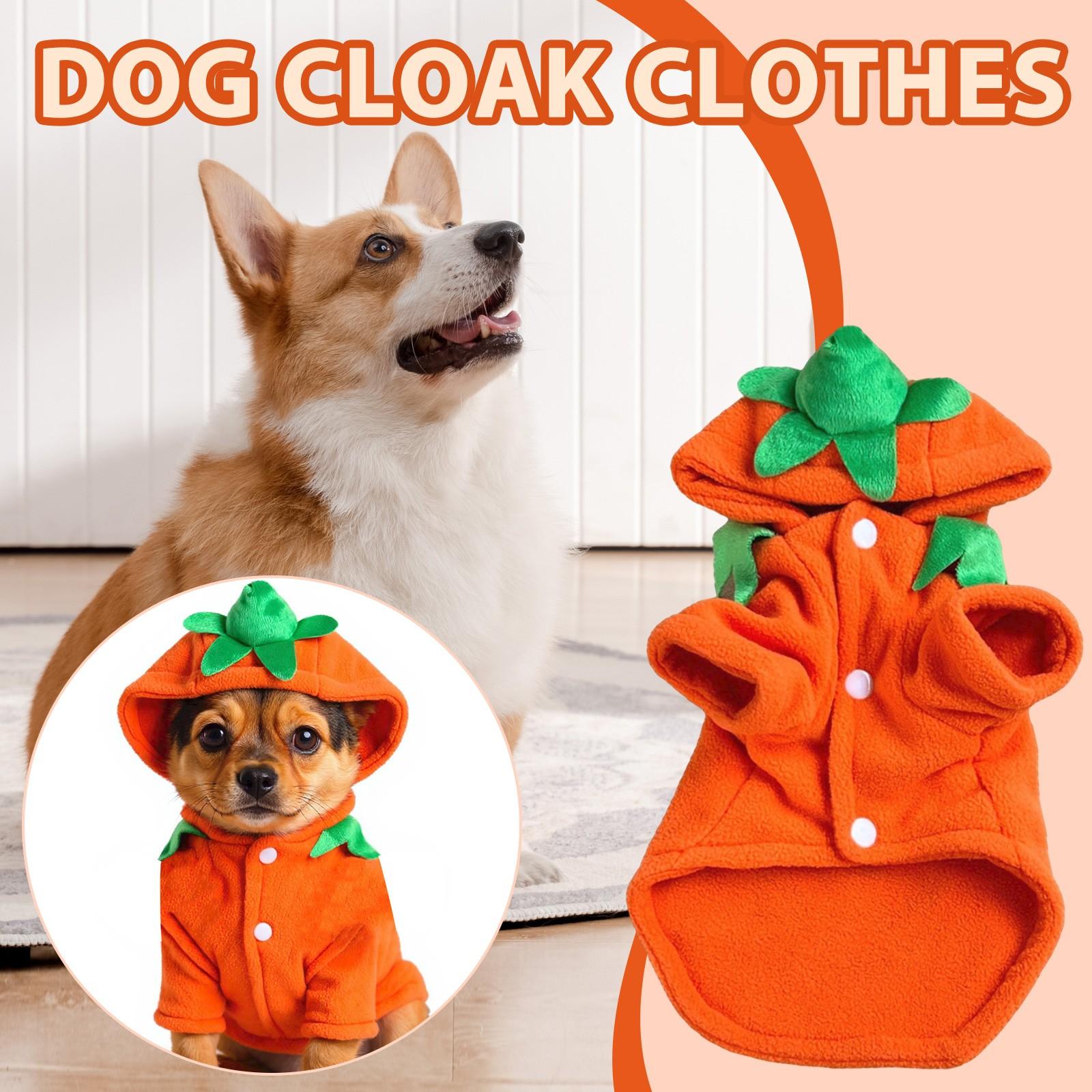 

Костюмы для собак, Костюм на Хэллоуин для маленьких собак, Косплей-платье для питомца, Теплая одежда для щенков, Флисовая толстовка M шафрановый