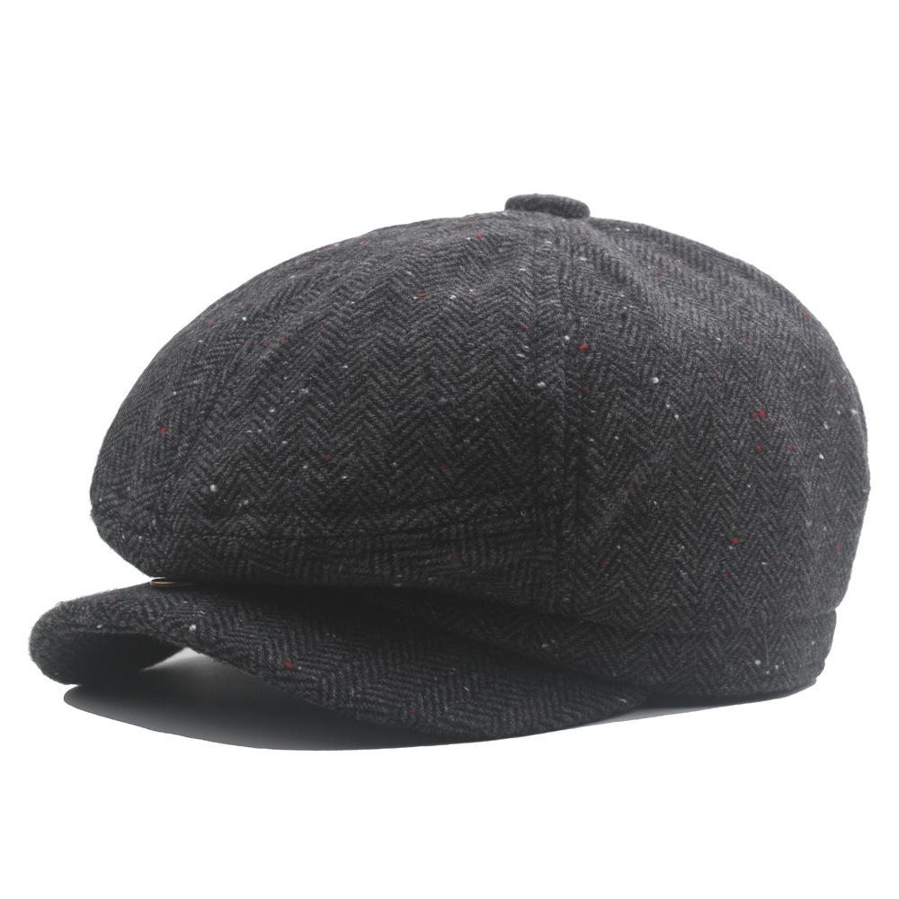 Casquette octogonale de newsboy Gang Sanglant Rasoir: Béret Automne/Hiver pour Jeunes Artistes