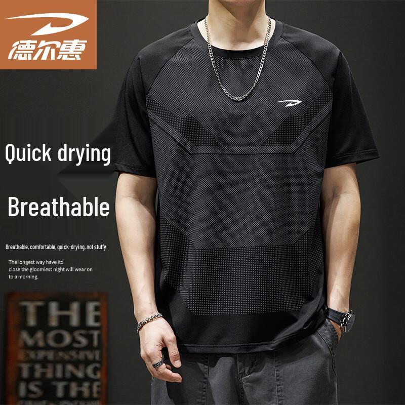 Deerway Men s Quick-Dry Breathable Short Sleeve T-Shirt 5XL