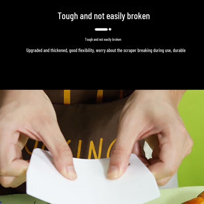 Large Trapezoidal Plastic Dough Scraper (2-Pack)