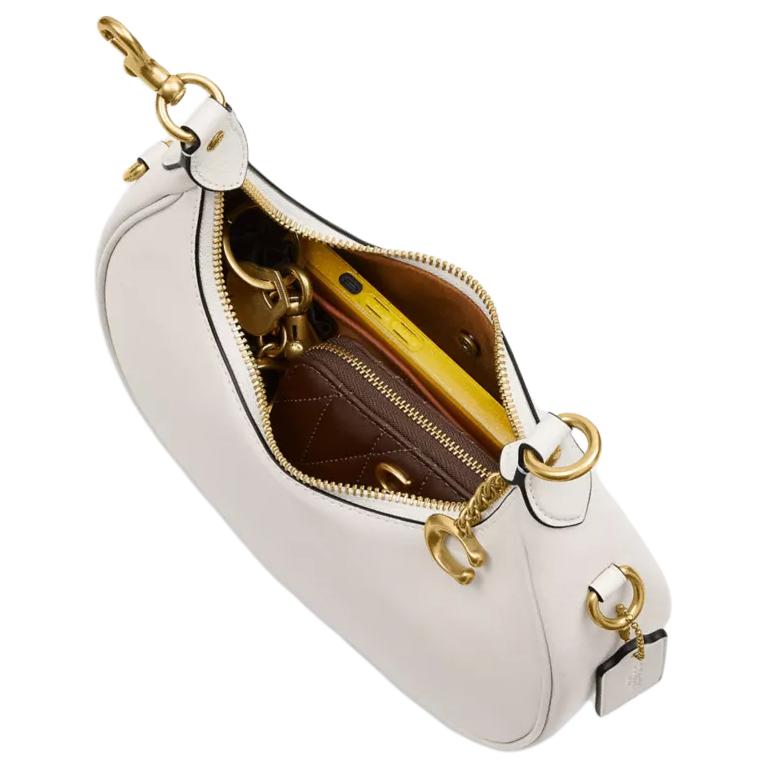 Coach Jonie 22 Leather Handbag With Gold Hardware Women Handbags Chalk CBG16-B4HA