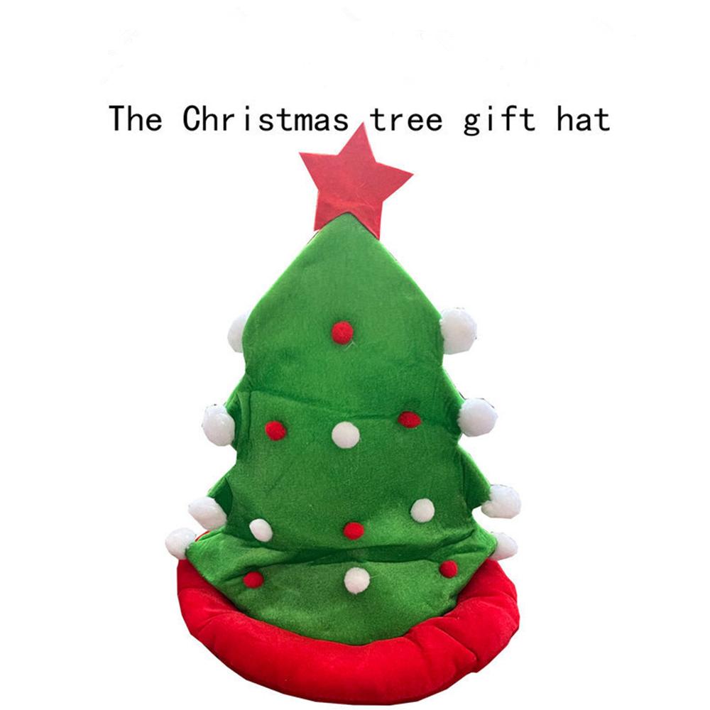 1x Christmas Tree Hat for Festive Party Dress Up Celebrations Winter Party Favor