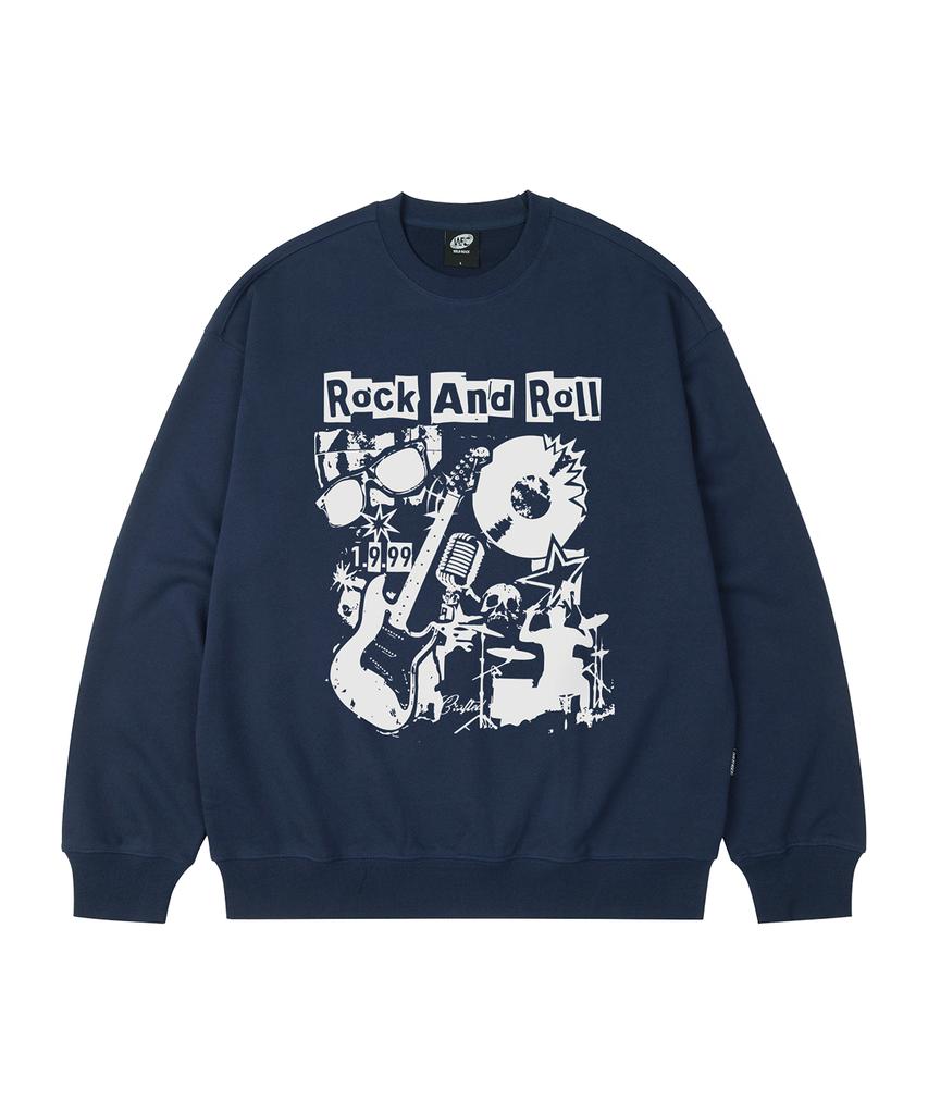 WILDROCK Rock Collage Oversized Sweatshirt_9 Col (A Type)