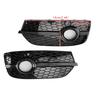 RSQ3 Style Honeycomb Front Fog Light Covers Fit Q3 2013-2015 Gloss Black