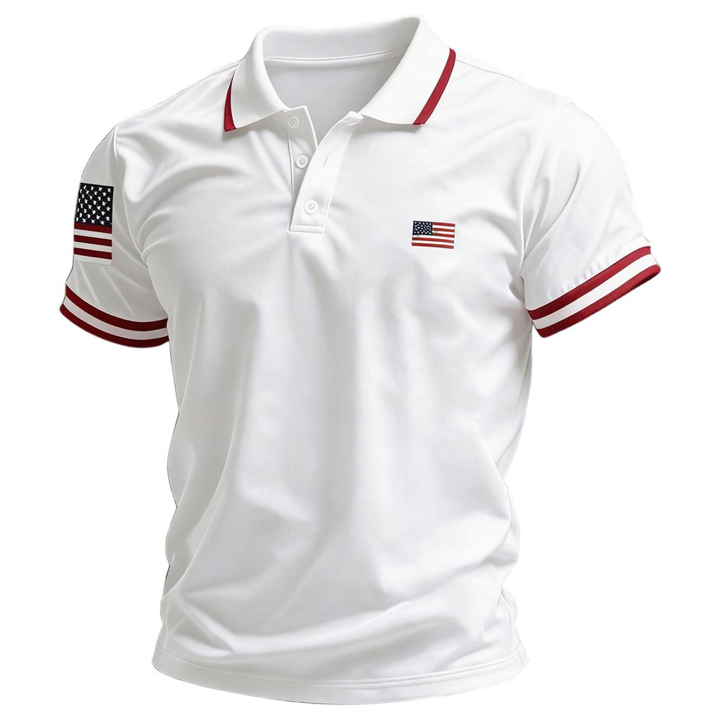 Men's Summer Print Short Sleeve Lapel Shirt Men's Casual Fashion Shirt