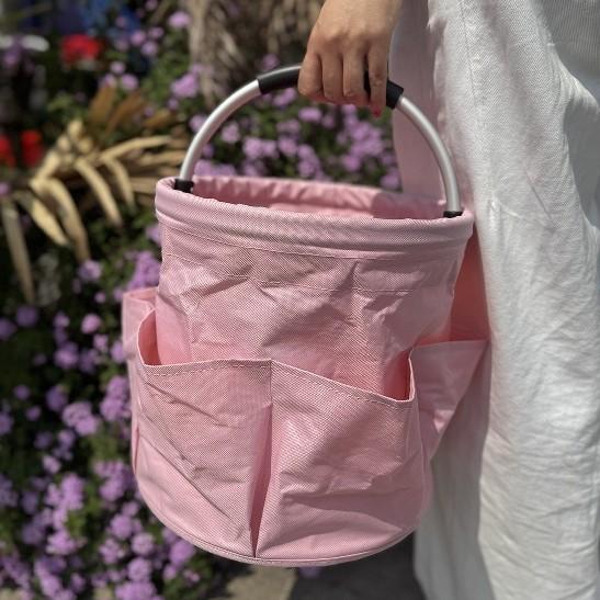 17L Large Storage Organiser Bag Folding Basket Picnic Tote Outdoor Cleaning Caddy with Handle Tool Bag Cleaning Supplies