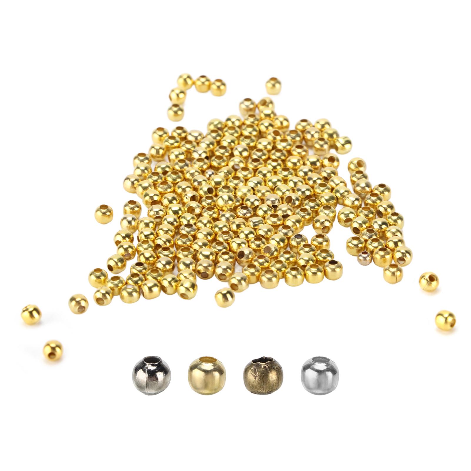 

200Pcs Jewelry Beads Simple Material Bracelet Necklace Accessories Partition Beads for DIY Jewelry Silver