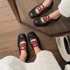 Fashion 2025 Spring and Autumn New Square Head Mary Jane Shoes Women Retro Casual All Fashion Small Leather Shoes