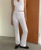 INJIACTIVE Butter Drawstring Pants White