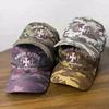 American summer plaid quick-drying camouflage baseball cap for men and women couples fashion trend versatile cool handsome sun hat