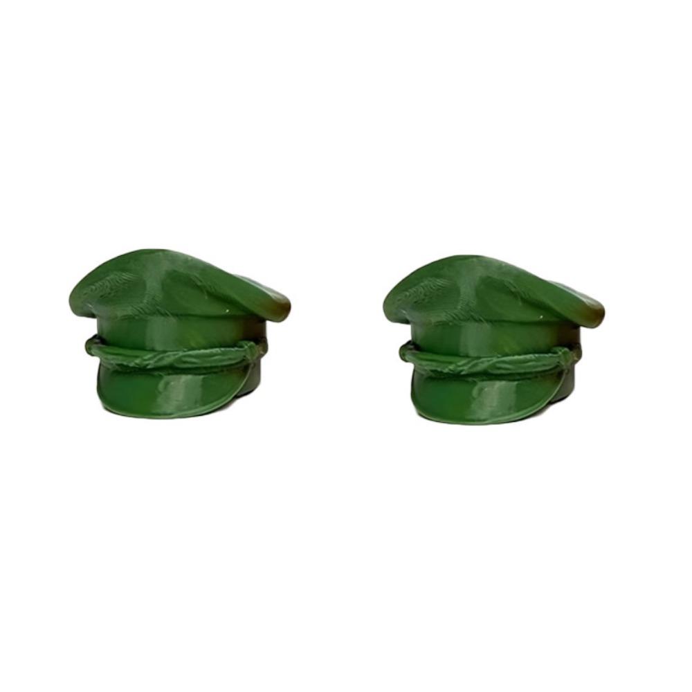 2PCS Creative Hat-shaped Bottle Cap Plastic Sunshade Cap Ornaments Cute Beer Bottle Cap  Drink