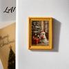 Festive Home Office Whiteboard Magnets Small Fridge Picture Frame Funny Ghost Pattern Magnetic Vintage Decorative for Metal Surfaces Mini Gold Frame