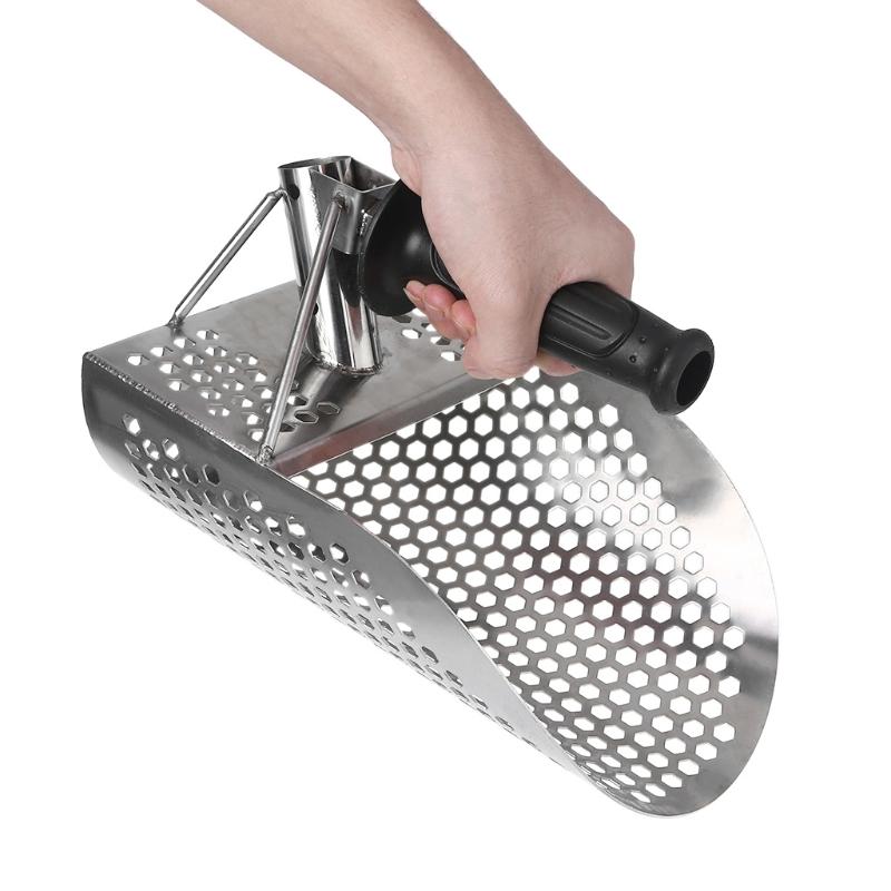 Plaj Kum Kepçesi Kürek Metal Dedektörü Kum Kepçeleri Hazine Tespit Metal Dedektörü Avcılık Paslanmaz Çelik Alet Altıgen