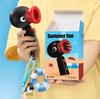 2000mAh Pingu kleiner Ventilator für den Sommer kühl tragbar Mini-USB-Handventilator, Geburtstagsgeschenke für Kinder und Frauen