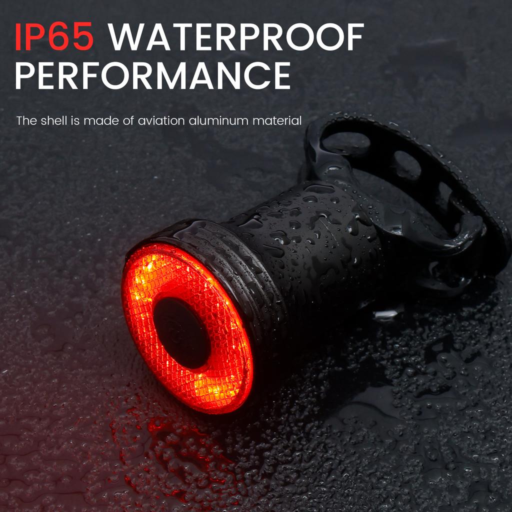 Bike Tail Light Smart Sensing MTB Road Bike Rear Light Night Riding Light Waterproof USB C Charging Taillight Cycling Accessory