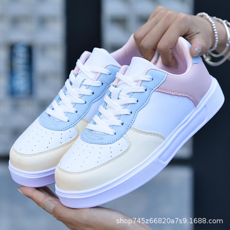 

Edition shoes women s little white shoes fashion trendy leather surface waterproof breathable casual shoes soft sole student running sports shoes 42