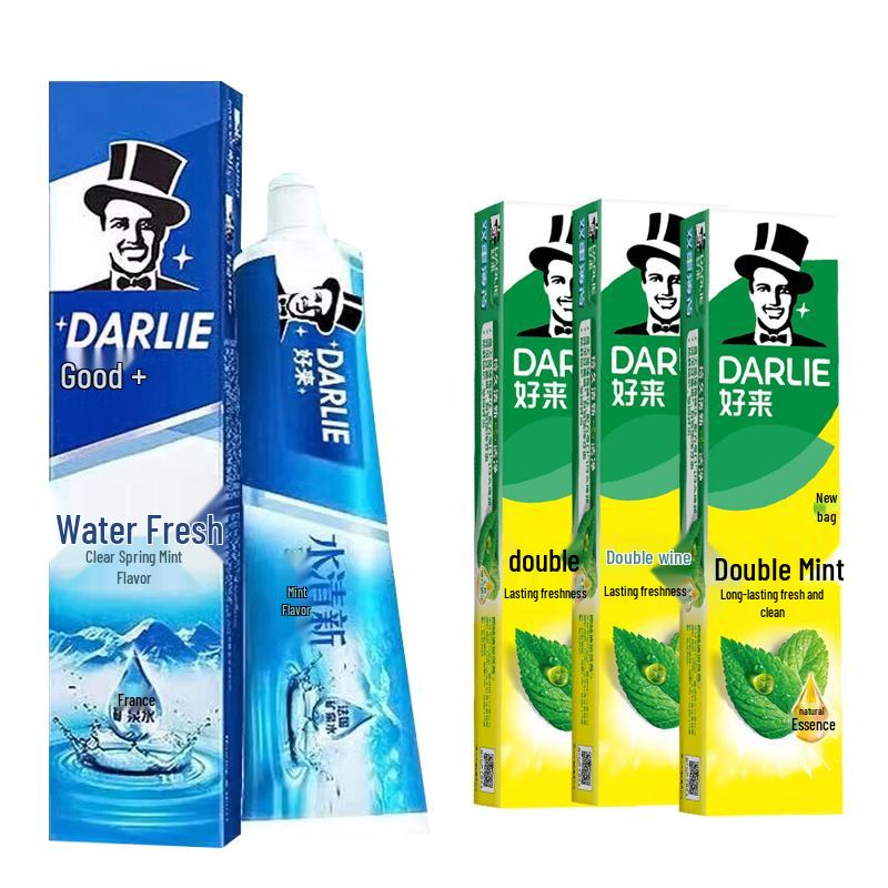 Darlie Water Fresh Spring Mint & Double Mint Toothpaste Combo