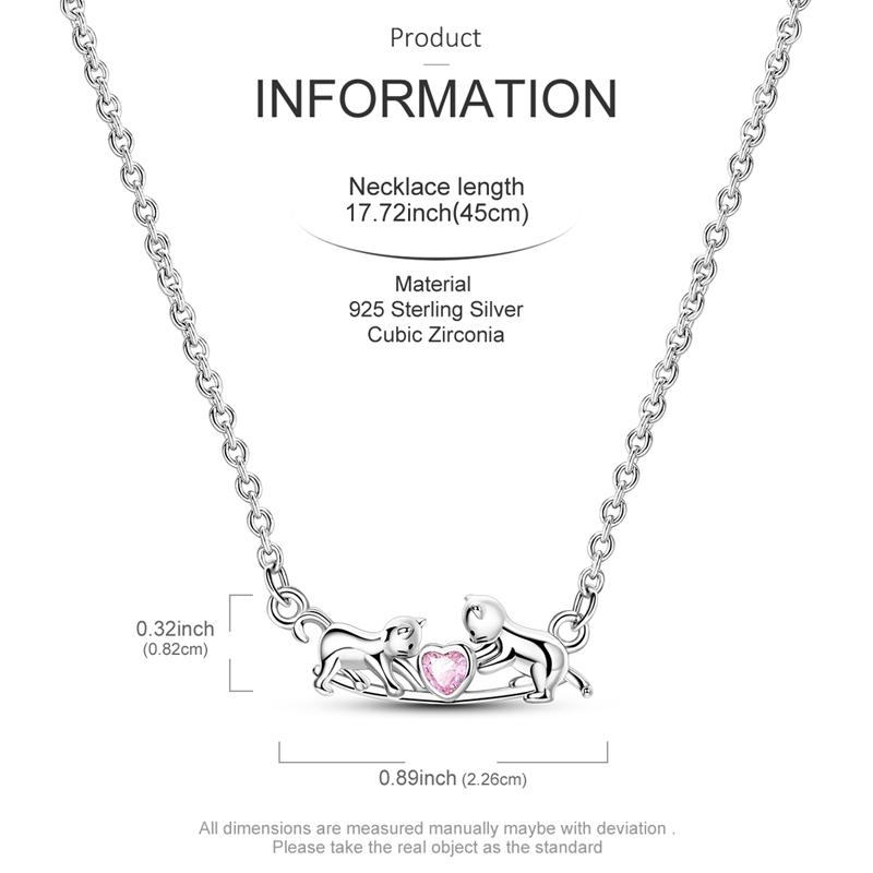 New copper Necklaces Zircon Heart Butterfly Simple Necklaces Ideal For Women Anniversary Birthday Jewellery Gift Female