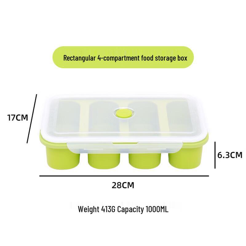 Silicone Ice Tray Freezer Storage Box
