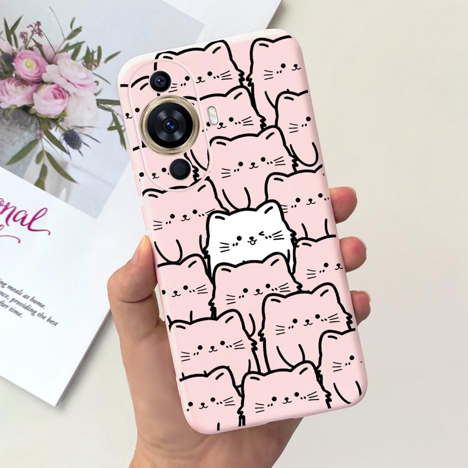For Huawei Nova 11 Pro Case Nova 11i Cute Candy Painted Cover Soft Silicone Phone Case For Huawei Nova 11 Pro Nova11 Ultra Shell