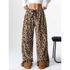 2026 Leopard Print Wide-Leg Casual Trousers for Europe and America