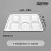 Melamine Multi-Compartment Fast Food Tray