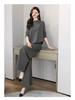 Chic Autumn Wide-Leg Pants Suit for Women: Slimming, Tummy-Tucking, Casual Two-Piece Set