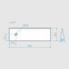 Kai Astschere Mechanische Klinge 0,25×18,4×60L 22° 50 Blatt Set 750BH2050