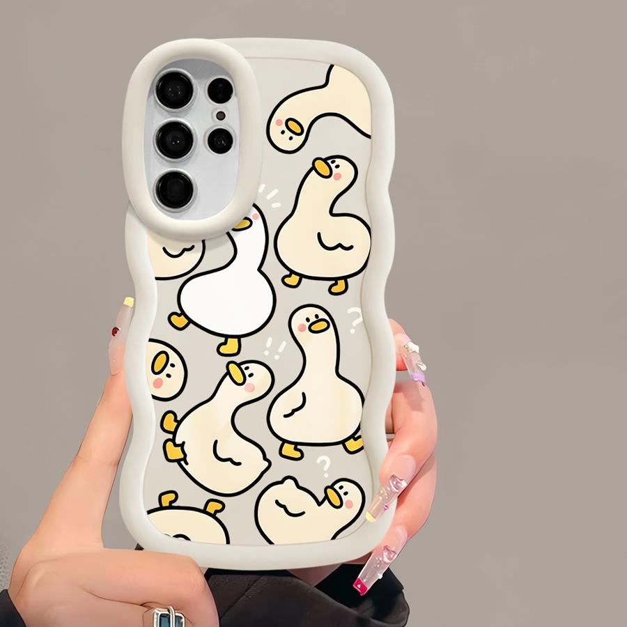 Soft Phone Cover Case for Samsung Galaxy S22 Ultra S23 Plus S24 A26 A25 S25 S20 FE S21 A55 A34 A36 A24 A35 A54 Cartoon Dinosaur