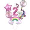 Cartoon Rainbow Unicorn Birthday Decoration Balloon Unicorn Plate Tablecloth Cake Decoration Party Supplies Birthday Gift