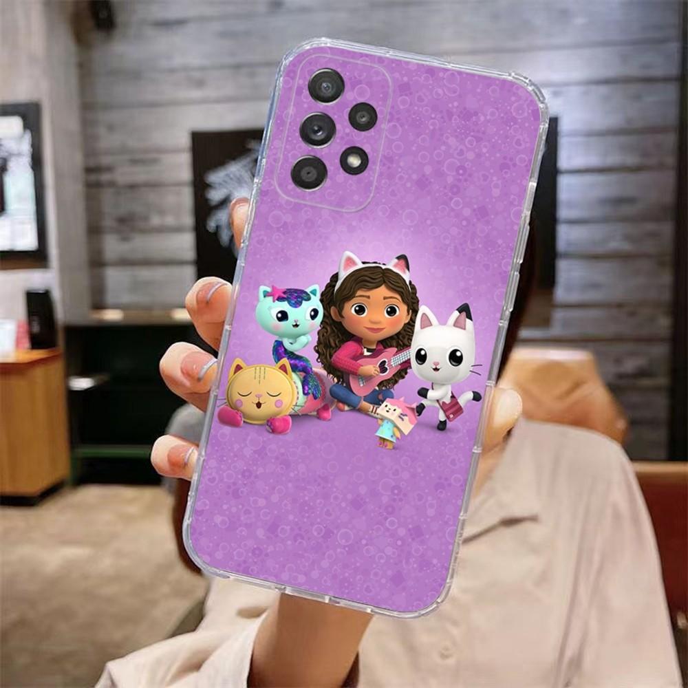 Cute G-Gabbys D-Dollhouse Phone Case For Samsung Galaxy A71,70,52,51,40,31,A50,30S,21S,Note20ultra Transparent Cover
