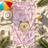 Cute C-capybara Towel Large Quick-Drying Microfiber soft Beach Towel for Travel Fitness Sauna Bathing Camping