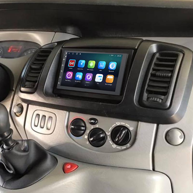 2 Din Radio Fascia Car Refitting Frame Panel DVD Player Bezel Kits For Renault Trafic For Opel Vivaro For Nissan Primastar 2011+