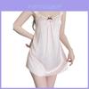 Satin Sleepwear Dress For Women With Deep V Neck And Sleeveless Design For Home And Lounge Use