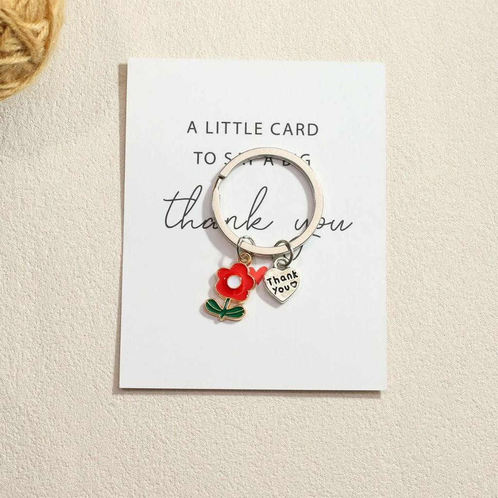 Frangipani Cartoon Keychain: Creative Thank You Gift