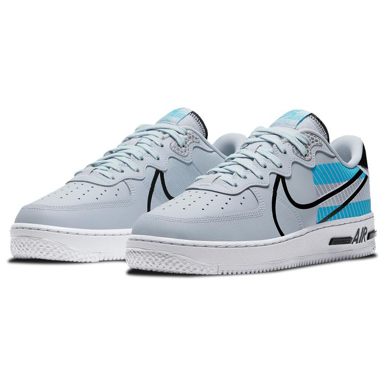 Nike Air Force 1 Low React 3M Pack Pure Platinum Baltic Blue CT3316-001