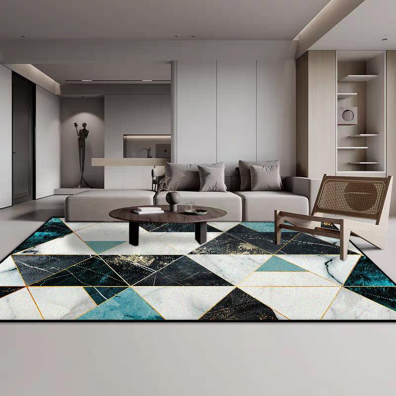Nordic Geometric CARPET FOR LIVE ROOM Home Decoration Bedroom Luxury Large Area Rugs Flannel Antiskid Lounge Floor Mats Non-slip