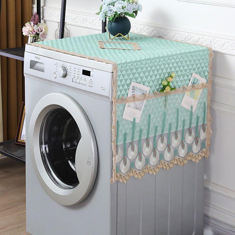 Kühlschrank Staubschutz Tuch Ein- und Doppeltür Kühlschrankabdeckung Haushaltskühlschrank Öl- und Staubschutz