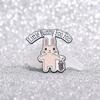 Pink Bunny Trendy And Mouse Cartoon Metal Pin Decorative Brooch Stylish Accessory For All