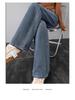 Women's Jeans 2025: High-Waist, Slimming, Velvet Straight-Leg Pants for Spring & Autumn