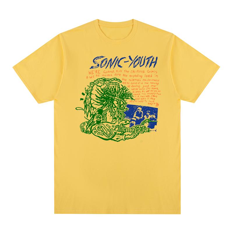 YOUTH Vintage Tshirt Rock Band Popular Punk Harajuku Fashion Streetwear Gothic Cotton Men T shirt New Tee Tshirt Womens Tops