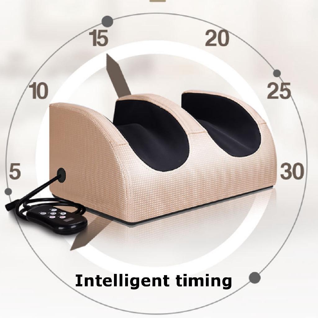 220V Electric Heating Foot Body Massager Relaxation Kneading Roller Vibrator Machine Reflexology Calf Leg Pain Relief Relax