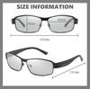 Polarized Photochromic Sunglasses for Driving UV for Outdoor with Case and Microfiber Cloth [REONAS] + Men, Sunglasses, Protection, Driving, Fishing,